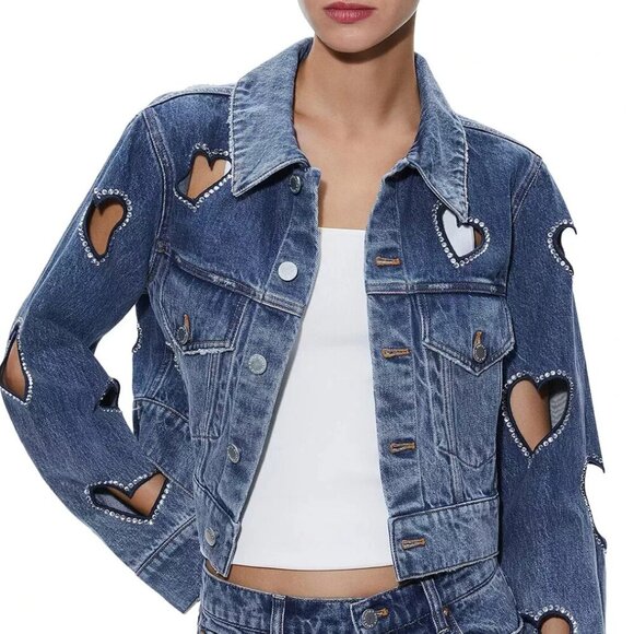 Alice + Olivia | Jackets & Coats | Alice Olivia Blue Heart Cutout